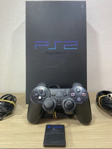 Ps2 fat nera console - ps2,