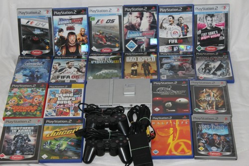 Playstation sony ps2 silver - playstation, 2-sony
